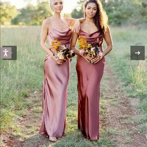 Revelry bridesmaid dress taupe never used w/ tags